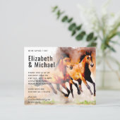 野生の素晴らし馬の予算の結婚式の招待 (スタンド正面)