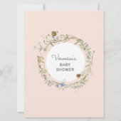 野生の素朴な赤ちゃんシャワー電話ゲームカード (裏面)