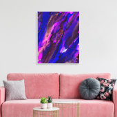 野生の紫と金ゴールドのアルコ絵画ール キャンバスプリント (インサイチュ (リビング))