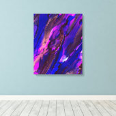 野生の紫と金ゴールドのアルコ絵画ール キャンバスプリント (インサイチュ (ウッドフロア))