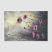 野生の紫のデイジーの切り離 薄葉紙 (正面)