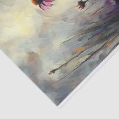 野生の紫のデイジーの切り離 薄葉紙 (詳細)