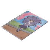 "野生の紫色の"ノート ノートブック (左側)