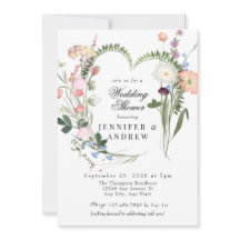 野生の緑の花 |ワイルドフラワーウェディングシャワー