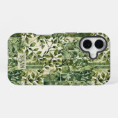 野生の緑の葉つる植物 iPhone 16ケース (裏面横)