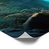 野生の緑の谷を探索する ポスター (角)