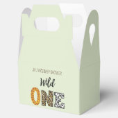 野生の緑の赤ちゃんシャワー フェイバーボックス (オープン)