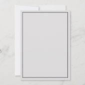 野生の緑フォーマルの伝統的結婚紋章 招待状 (裏面)