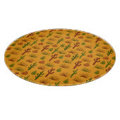 野生の自然サボテンのブッシュパターン カッティングボード (角)