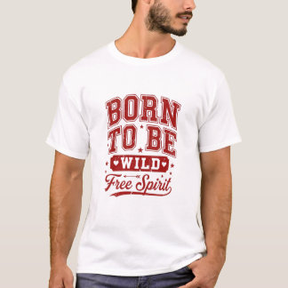 野生の自由な精神で創造された Tシャツ