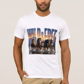 野生の自由な精神 Tシャツ (正面)