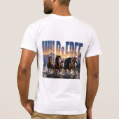 野生の自由な精神 Tシャツ (裏面)