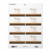 野生の自由な部族の赤ちゃんシャワー水ボトルラベル ラベル (フルシート)