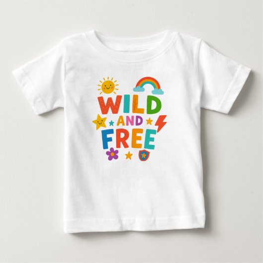 野生の自由 ベビーTシャツ (正面)