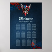 野生の自由、野球のこうもりとアメリカのスカル。 ポスター (正面)