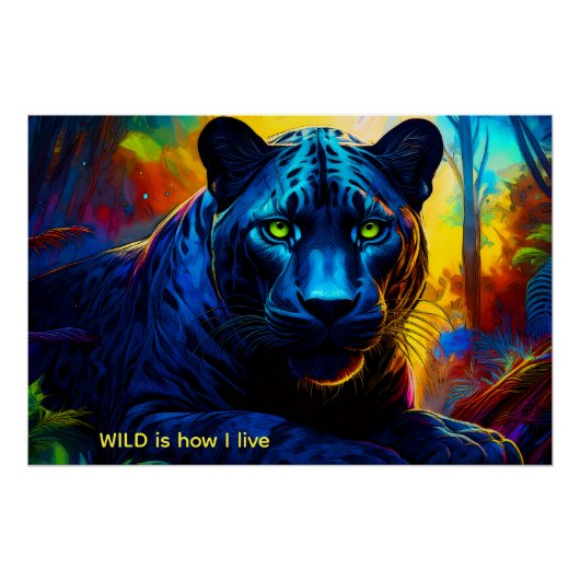 野生の色のパンサー ポスター (正面)