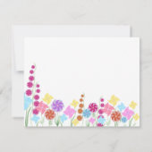 野生の花かわいらしの輪 ノートカード (裏面)