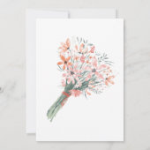 野生の花が咲く ベイビーシャワーの招待状 招待状 (裏面)