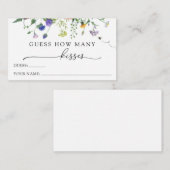 野生の花とミツバチは、どれだけのキスを エンクロージャーカード (正面/裏面)