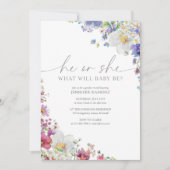 野生の花と彼女がエレガント明かす 招待状 (正面)