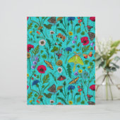 野生の花と蛾オンティール（緑がかった色） (スタンド正面)