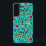 野生の花と蛾オンティール（緑がかった色） SAMSUNG GALAXY S22 ケース<br><div class="desc">種々絵を描の野生の花のハンドコレクション。</div>