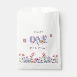 野生の花に覆われた蝶とミツバチ フェイバーバッグ