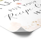 野生の花のざわめき ブライダルシャワーレシピ ポスター (角)