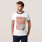野生の花のように優しい気持ちを広げよう Tシャツ (正面フル)