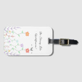 野生の花のように強い |かわいい荷物タグ ラゲッジタグ (正面横)
