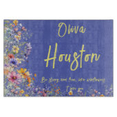 野生の花のように、強くて自由である | 野生の花 カッティングボード (正面)