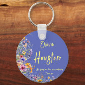 野生の花のように、強くて自由である | 野生の花 キーホルダー (正面)