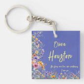 野生の花のように、強くて自由である | 野生の花 キーホルダー (正面)