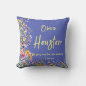 野生の花のように、強くて自由である | 野生の花 クッション (正面)