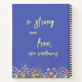 野生の花のように、強くて自由である | 野生の花 ノートブック (裏面)
