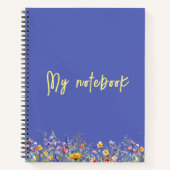 野生の花のように、強くて自由である | 野生の花 ノートブック (正面)