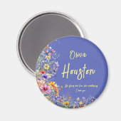 野生の花のように、強くて自由である | 野生の花 マグネット (正面/裏面)