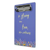 野生の花のように、強くて自由である | 野生の花 ミニクリップボード (アングル2)