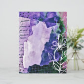 野生の花のアート、8.5x11インチ、汎用クラフトペーパー (スタンド正面)