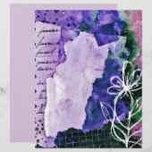 野生の花のアート、8.5x11インチ、汎用クラフトペーパー (正面/裏面)