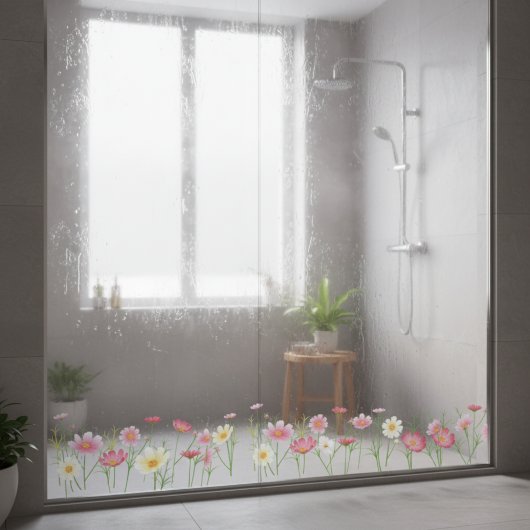 野生の花のウィンドウにしがみつく ウィンドウサイン