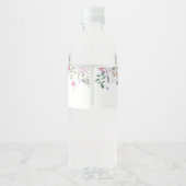 野生の花のウェディング ペットボトルラベル (裏面)