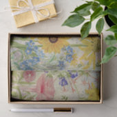 野生の花のカラフル爆発 薄葉紙 (ギフト)