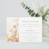 野生の花のキノコ秋葉の結婚披露宴 エンクロージャーカード (スタンド正面)