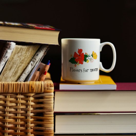 野生の花のクラシックコーヒーマグ コーヒーマグカップ