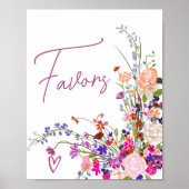 野生の花のスクリプトはブライダルシャワーを好む ポスター (正面)