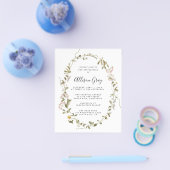 野生の花のフローラ洗礼 予算チラシ| チラシ (シングル)