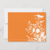 野生の花のブライダルシャワーの招待状 招待状 (裏面)