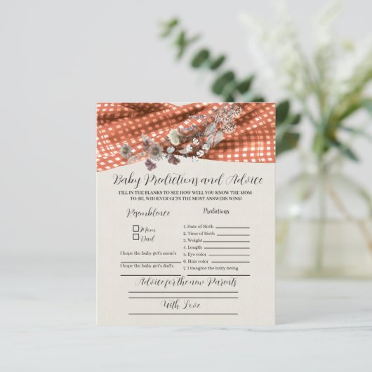 野生の花のベビー予測とアドバイス。 (スタンド正面)