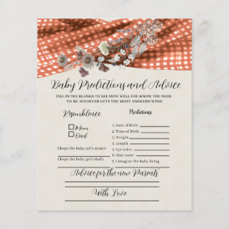 野生の花のベビー予測とアドバイス。